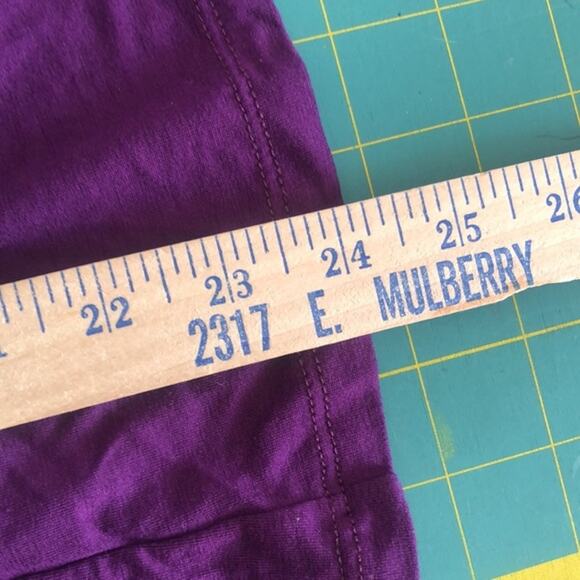 Vanilla Bay Purple Open Cardigan Lightweight Short Sleeves Sz Medium - Picture 6 of 6